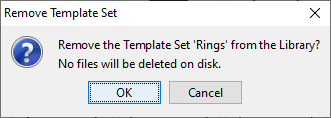 Remove template set dialog
