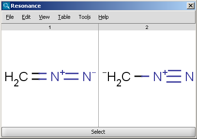 resonance chemaxon stereoisomer