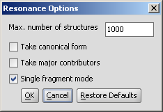 resonance chemaxon