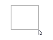 Feedback of a rectangle graphical object