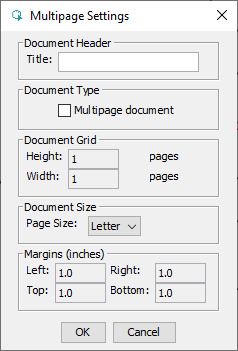 Multipage settings dialog
